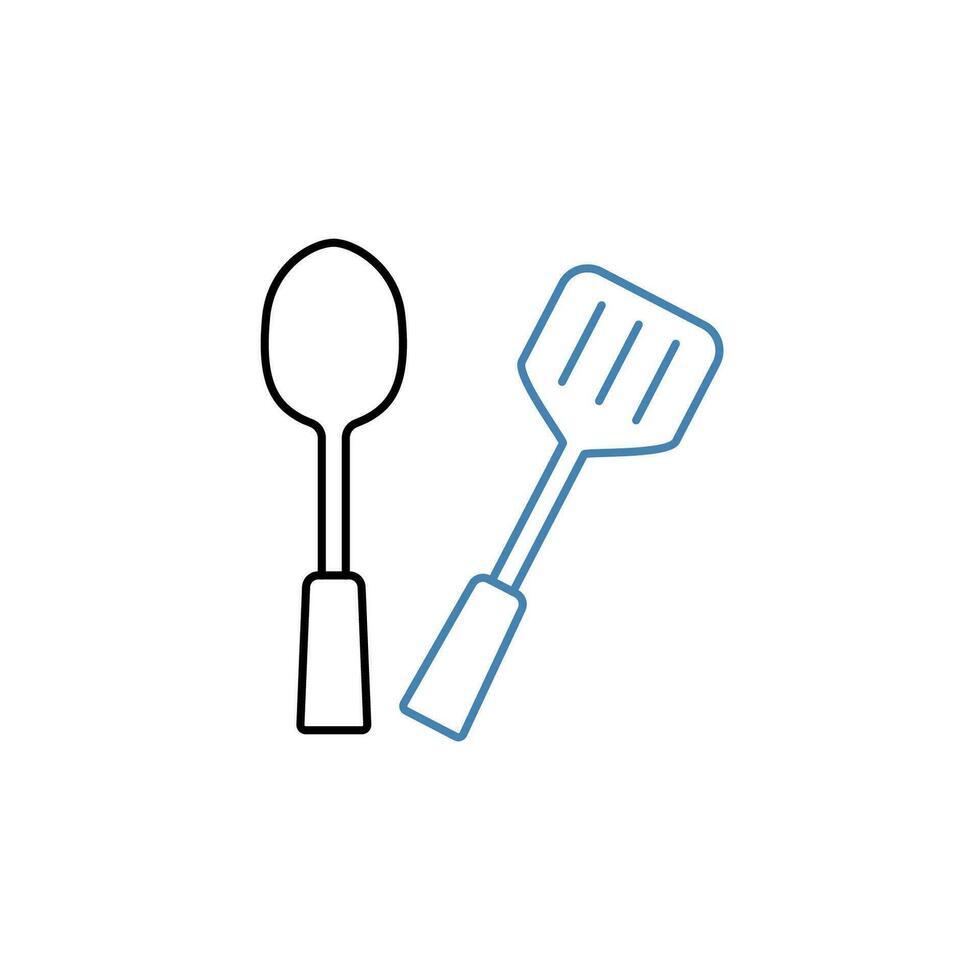 utensics concept line icon. Simple element illustration. utensics concept outline symbol design. vector