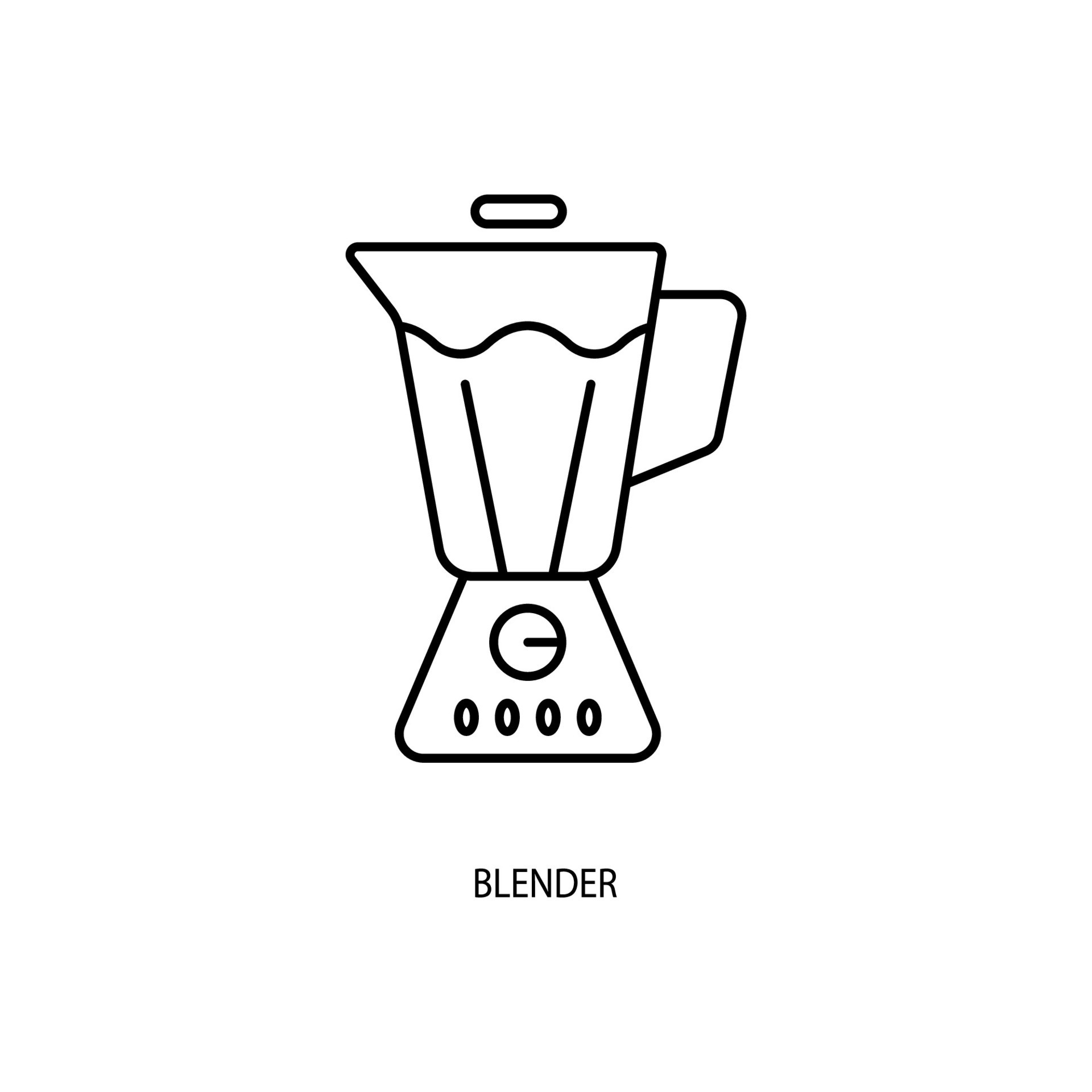 blender concept line icon. Simple element illustration. blender concept