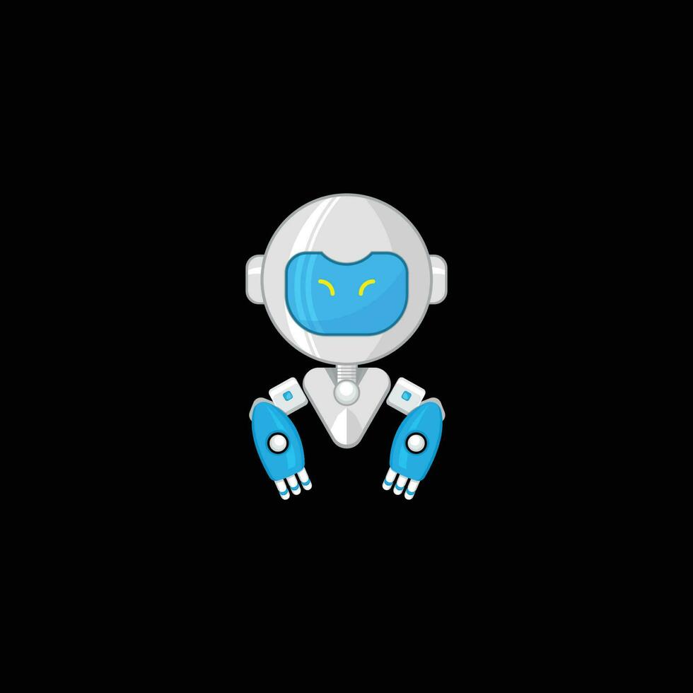 Logo robot set vector editable