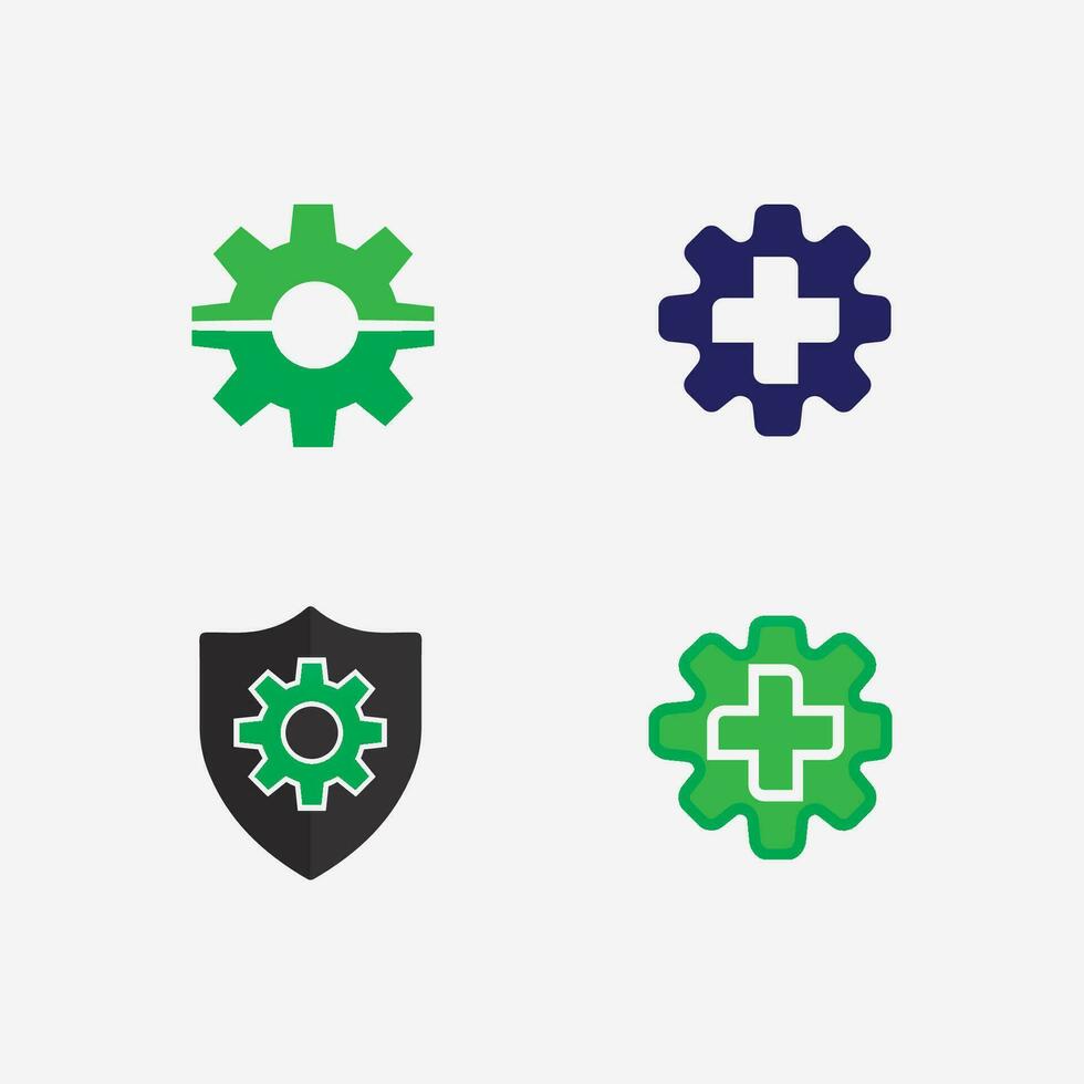 la seguridad primero logo icono vector diseño y ilustración gráfico firmar