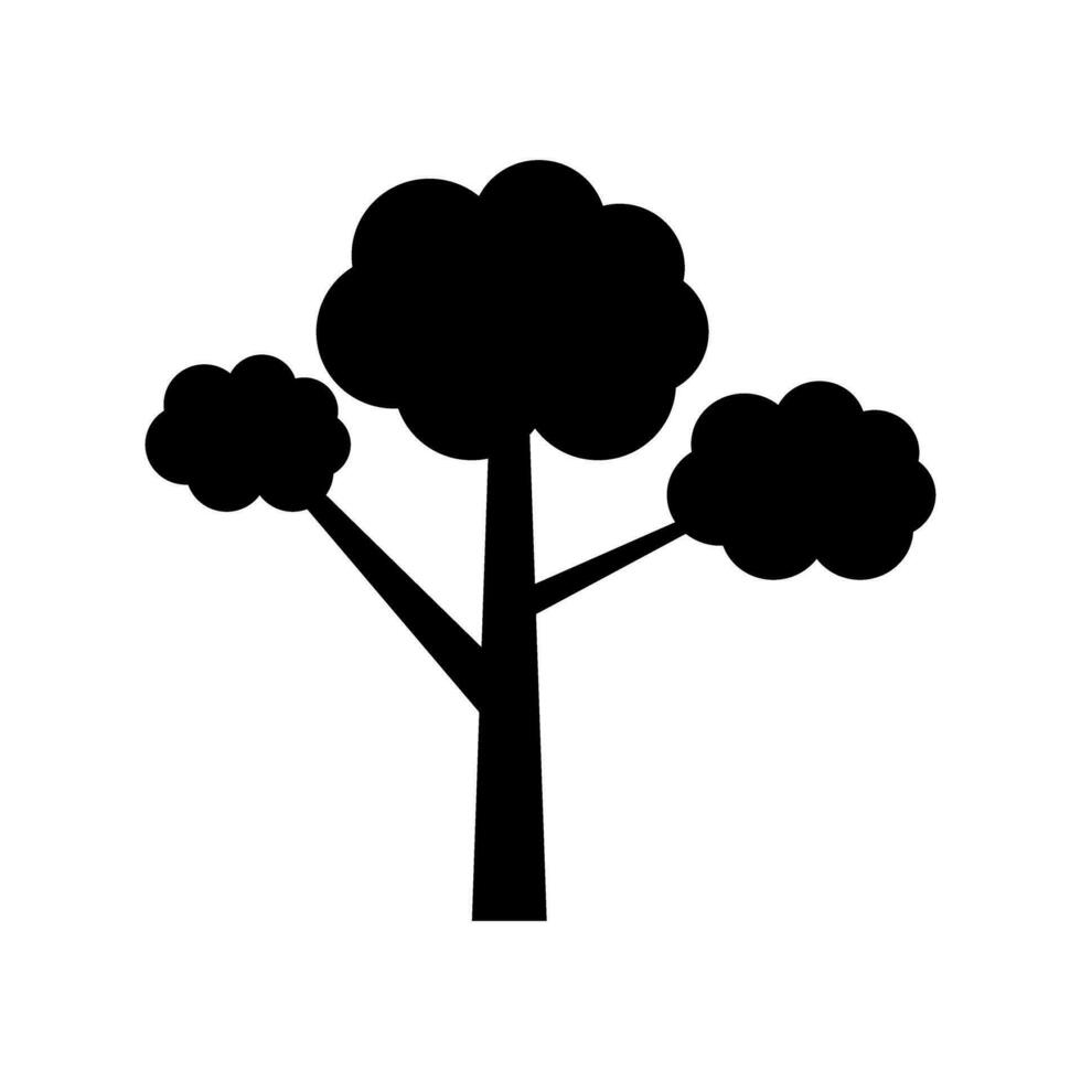 árbol icono vector. naturaleza ilustración signo. verde símbolo. vector