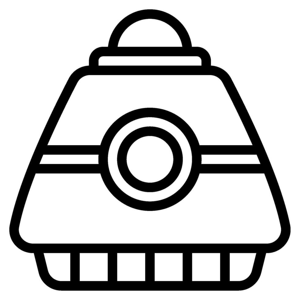Space Capsule space technology object illustration vector