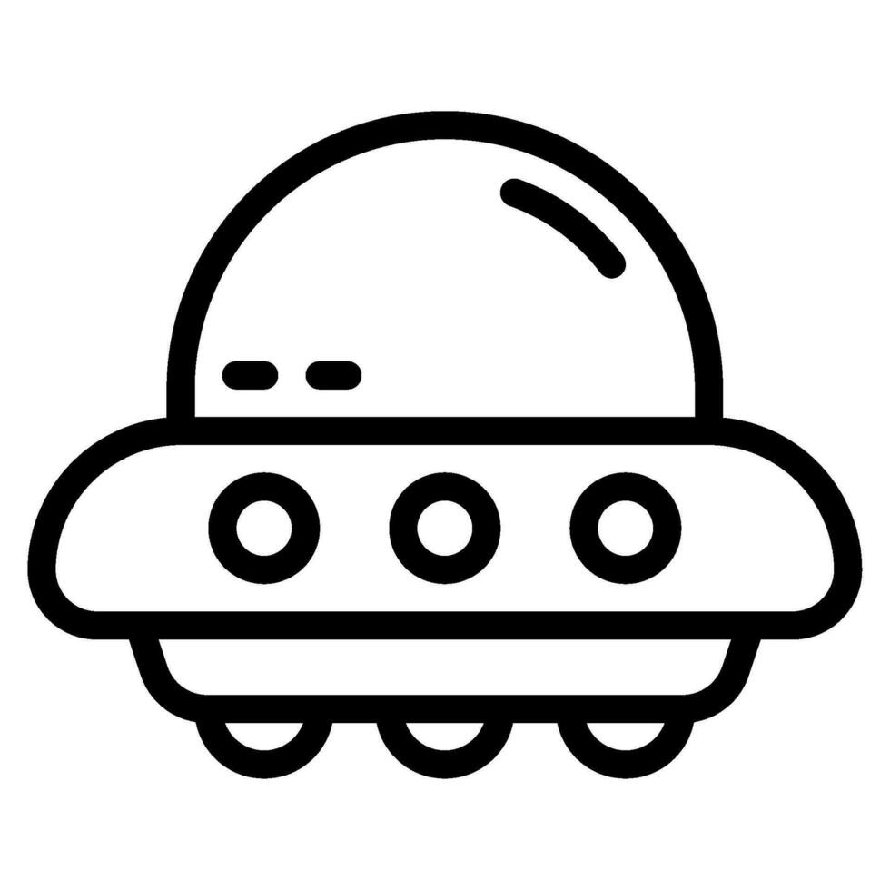 Ufo space technology object illustration vector