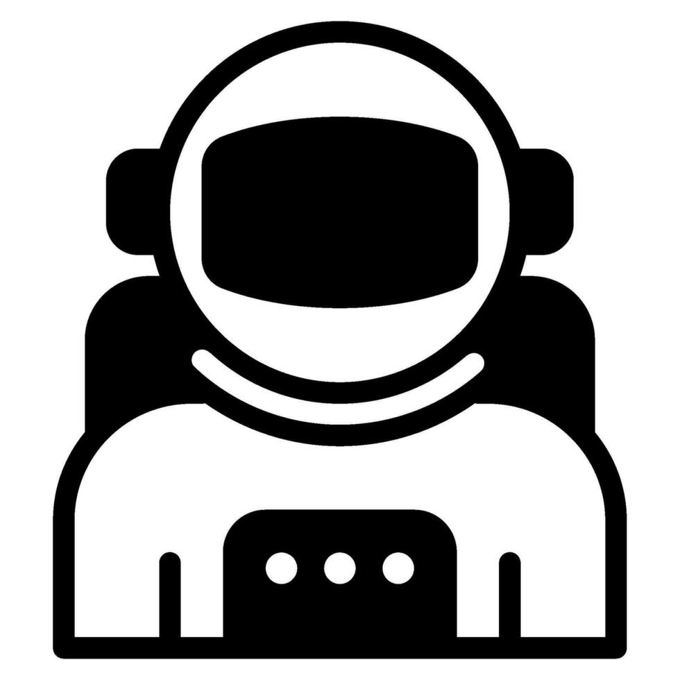 astronauta espacio tecnología objeto ilustración vector