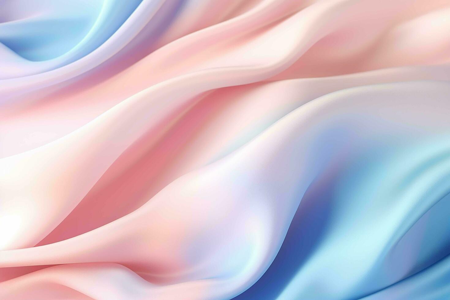 AI generated a beautiful pink and blue fabric with a lot of waves photo