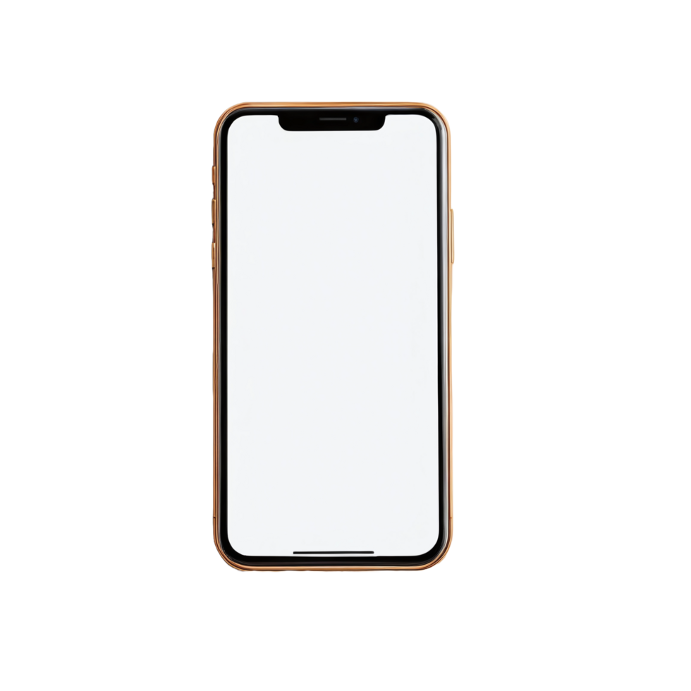Smart phone on isolated background png
