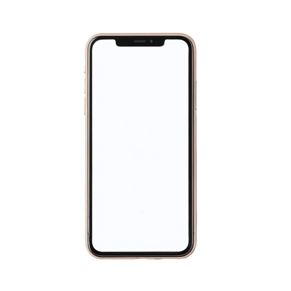 Smart phone on isolated background png