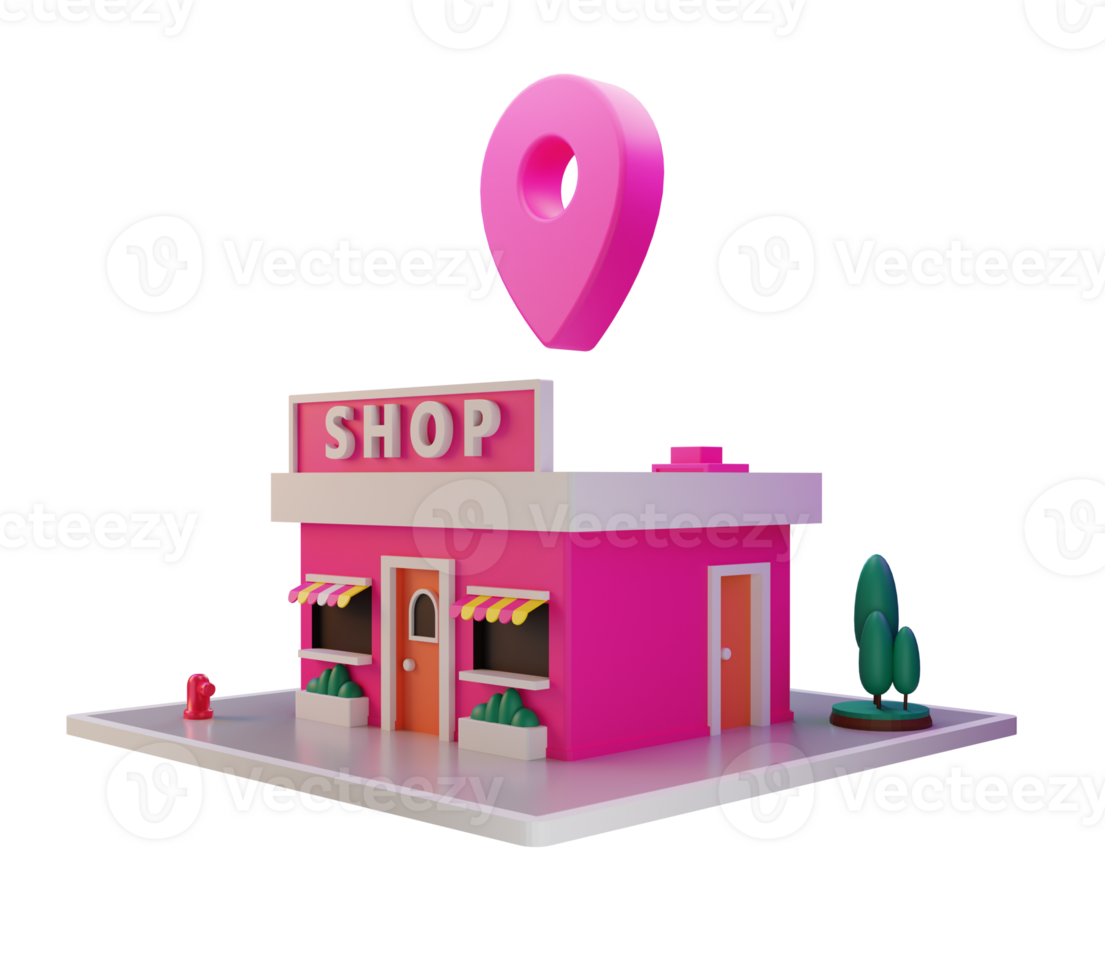 3d shop location png