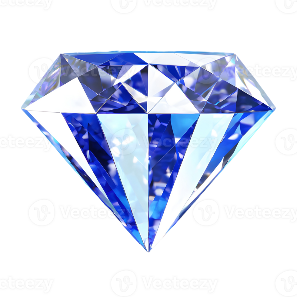 AI generated Diamond symbol 3d isolated on transparent background png