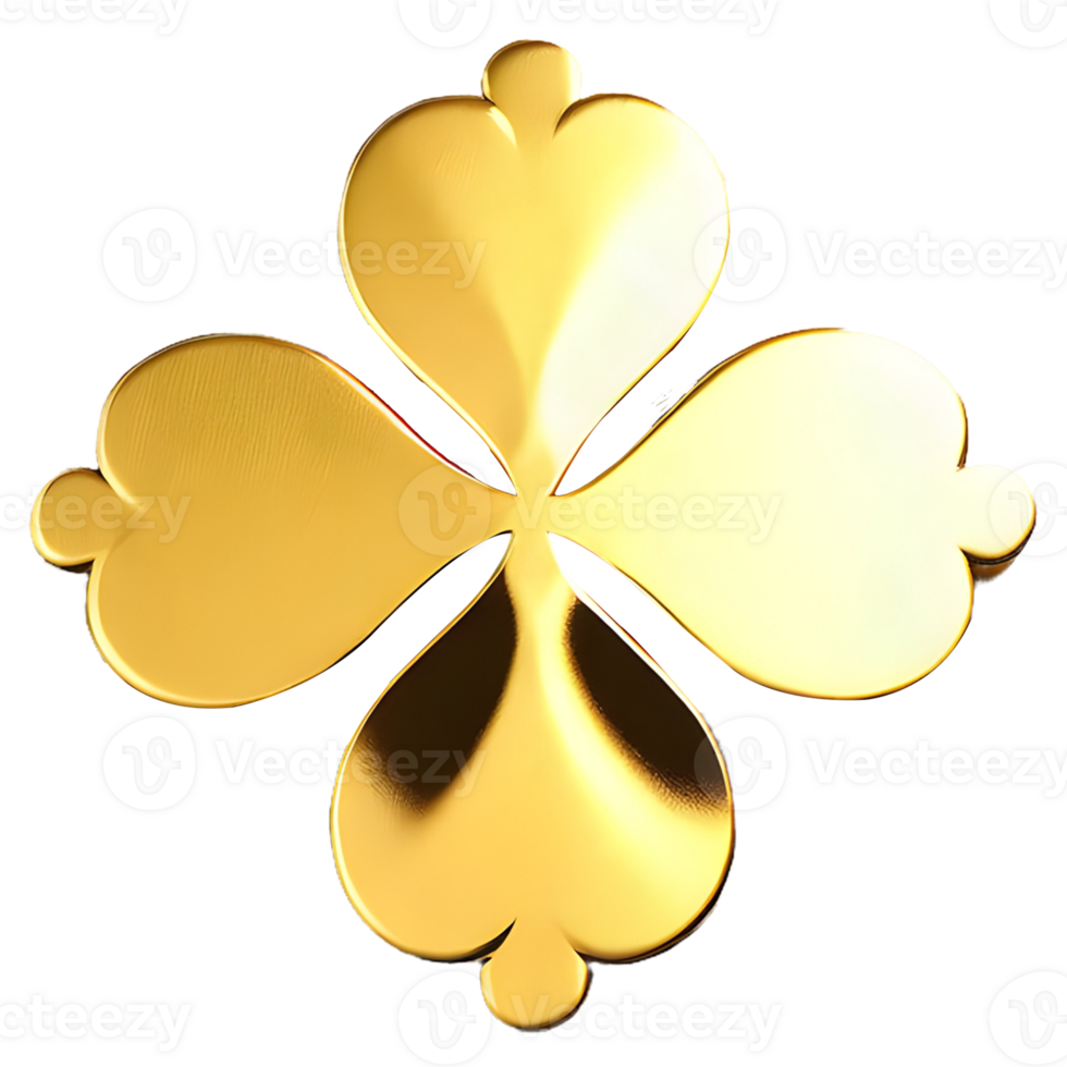 AI generated Clubs Icon symbol 3d isolated on transparent background png
