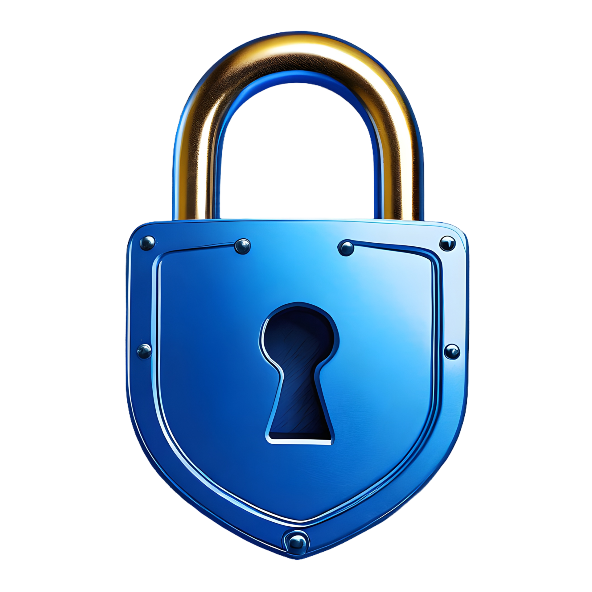 AI generated Padlock Icon symbol 3d isolated on transparent background AI generated Padlock Icon symbol 3d isolated on transparent background