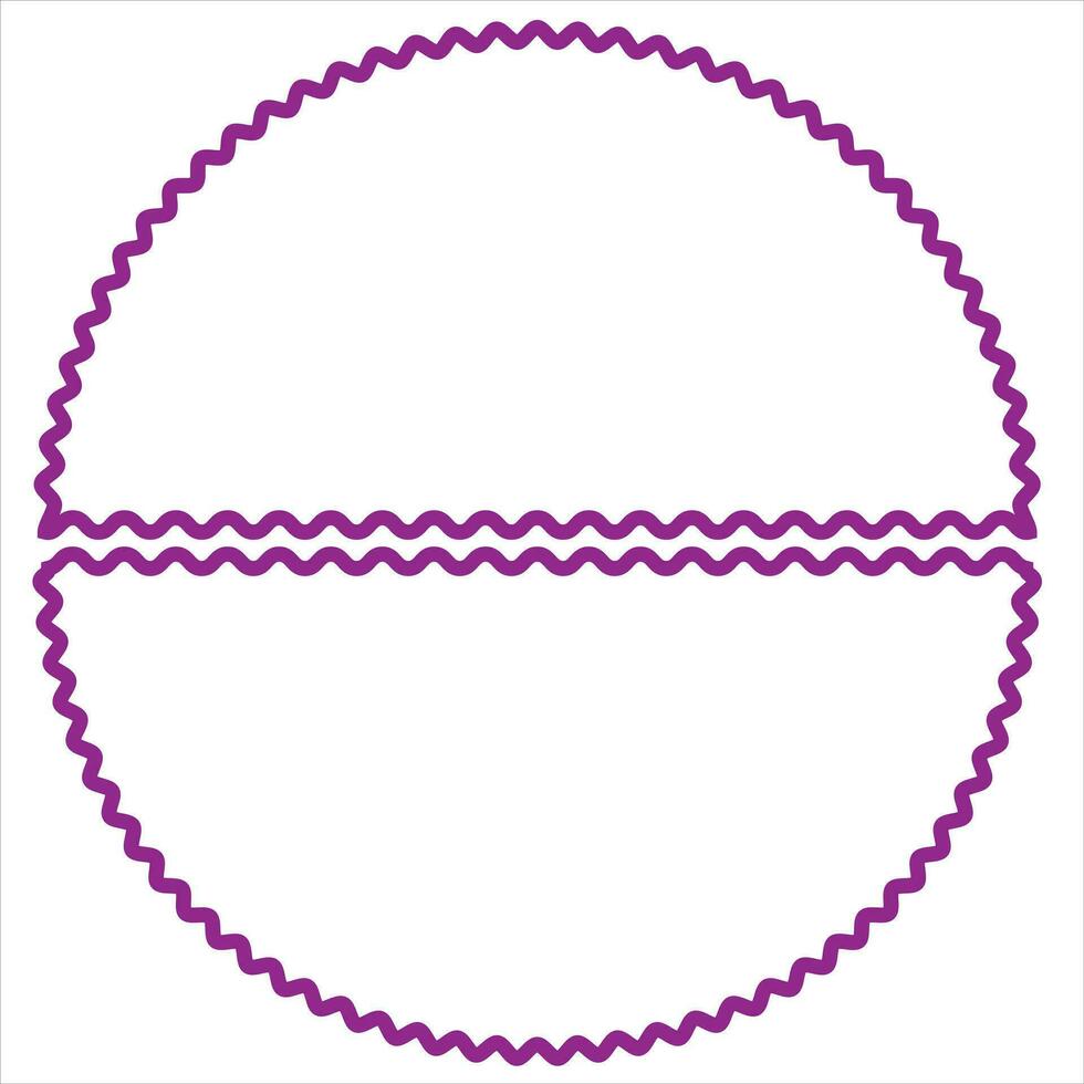 Zig zag edge circle shape collection. Jagged circle elements set. Black graphic design elements for decoration, banner, poster, template, sticker, badge. Vector