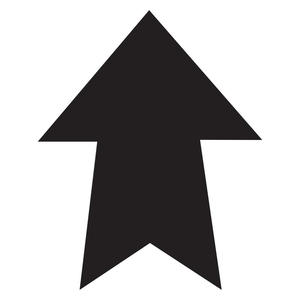Bold arrow sign collection, set of black arrows icons, isolated on white background vector