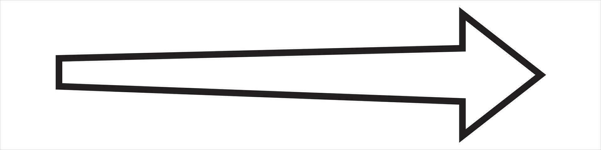 Bold arrow sign collection, set of black arrows icons, isolated on white background vector