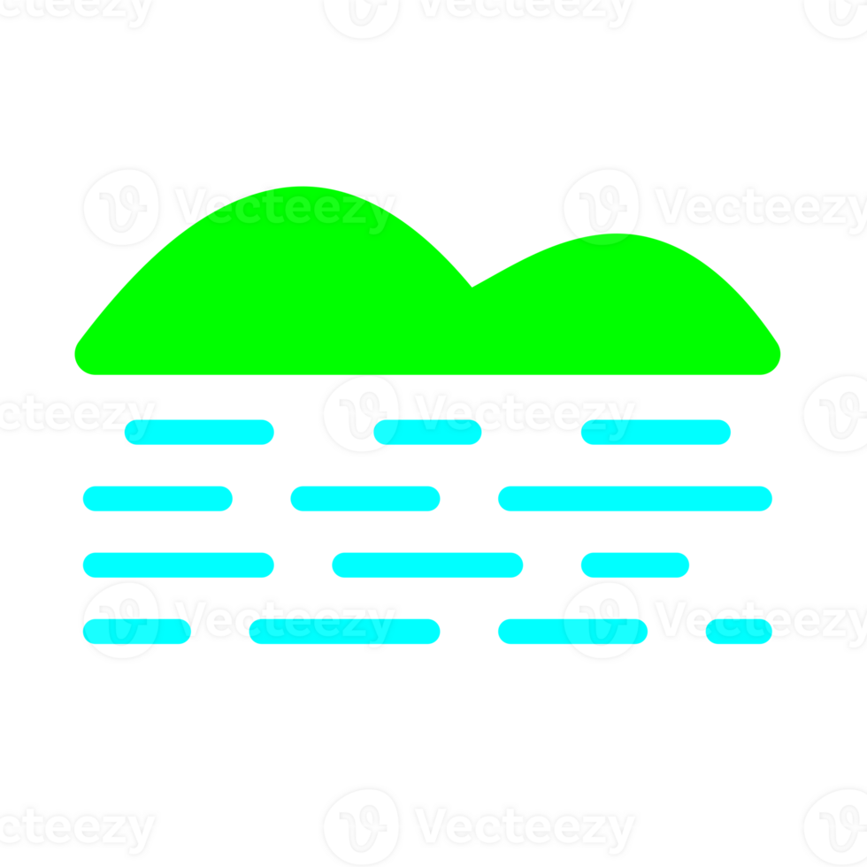 Mountain, hills, lake and mountain range panorama graphic illustration png