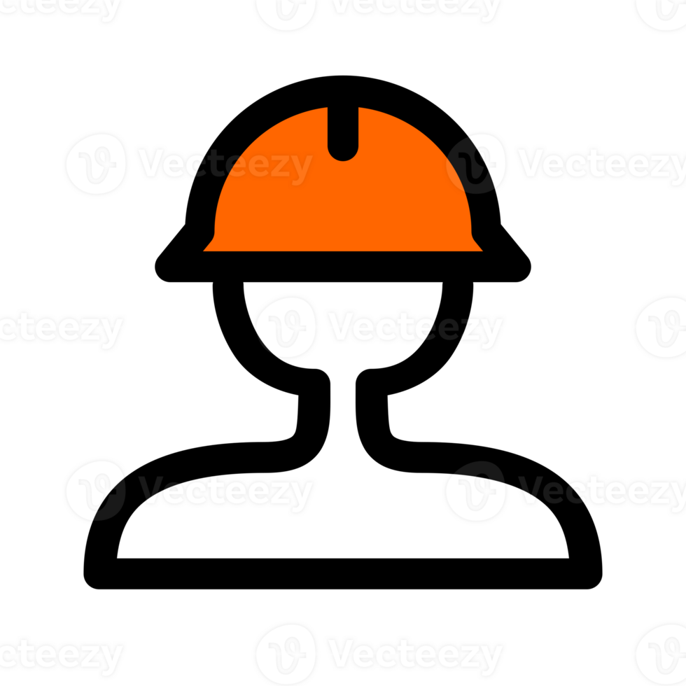 miner with orange helmet avatar emoji png