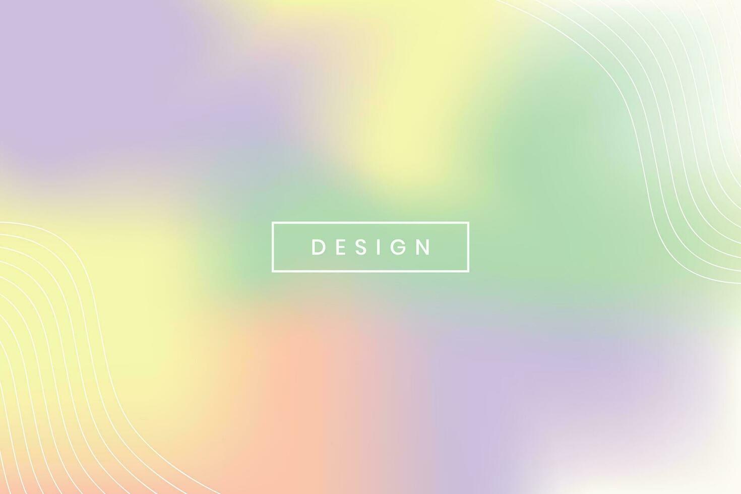 Multi-colored gradient pastel colors and lines. Abstract background vector