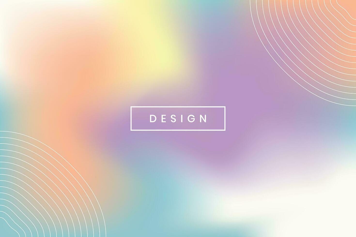 Multi-colored gradient pastel colors and lines. Abstract background vector