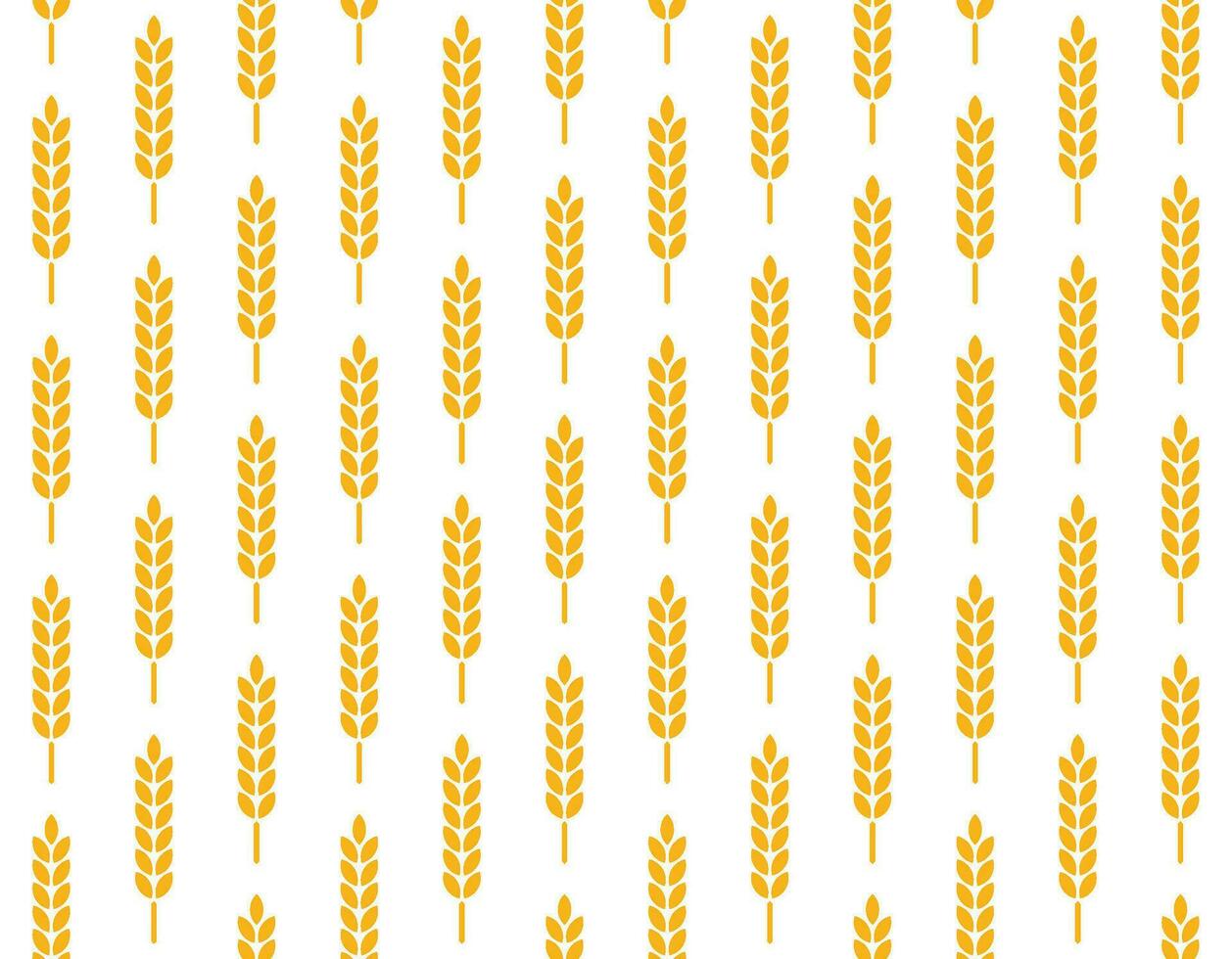 Wheat seamless pattern. Barley, ripe rye golden ear abstract pattern. Beer brewery and bread bakery wrapping paper. Vegetarian organic product vector repetitive texture