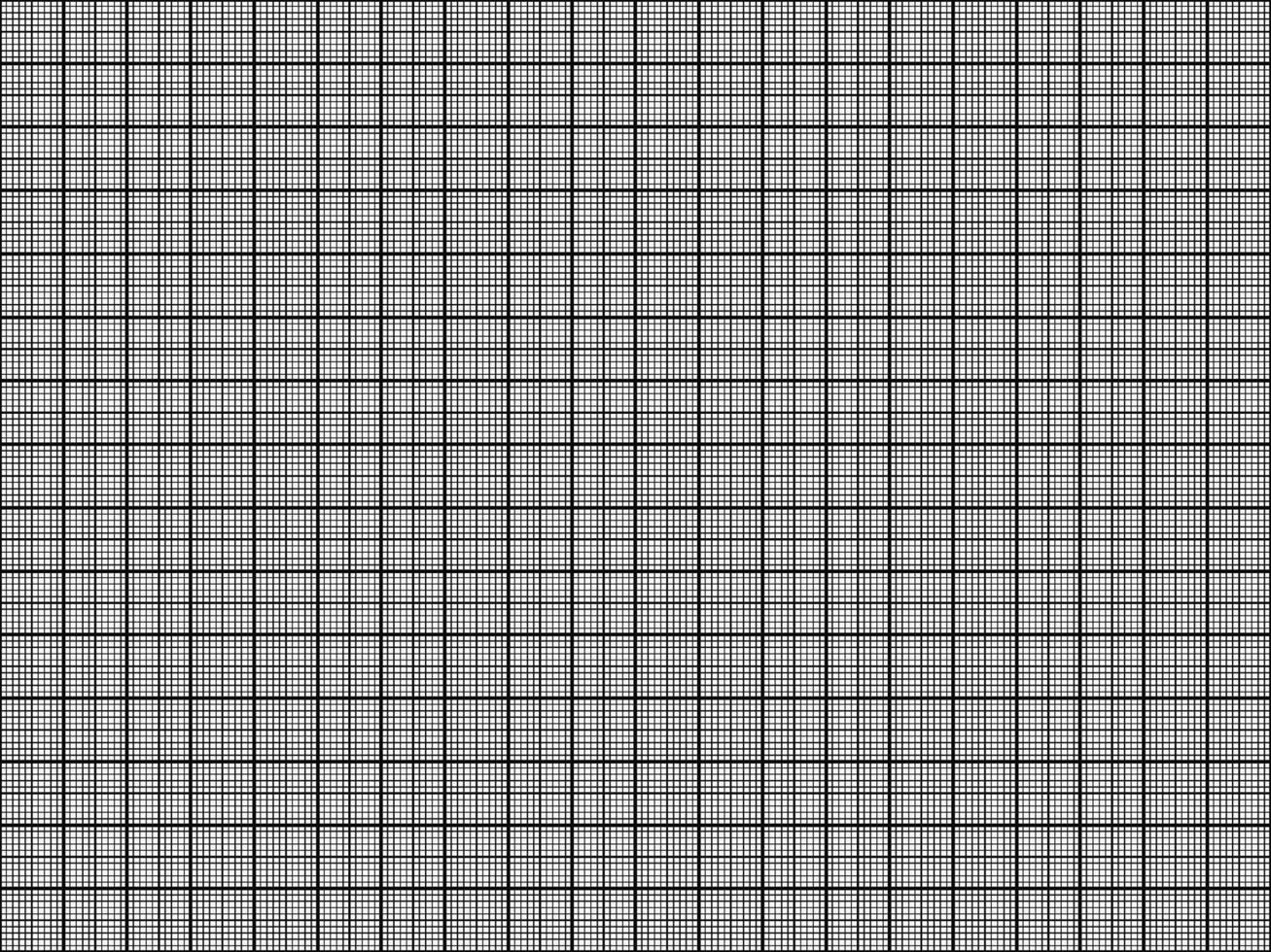 Graph paper. Seamless millimeter grid. Square graph paper background, geometric line pattern for school, technical engineering. Vector repeating blueprint texture
