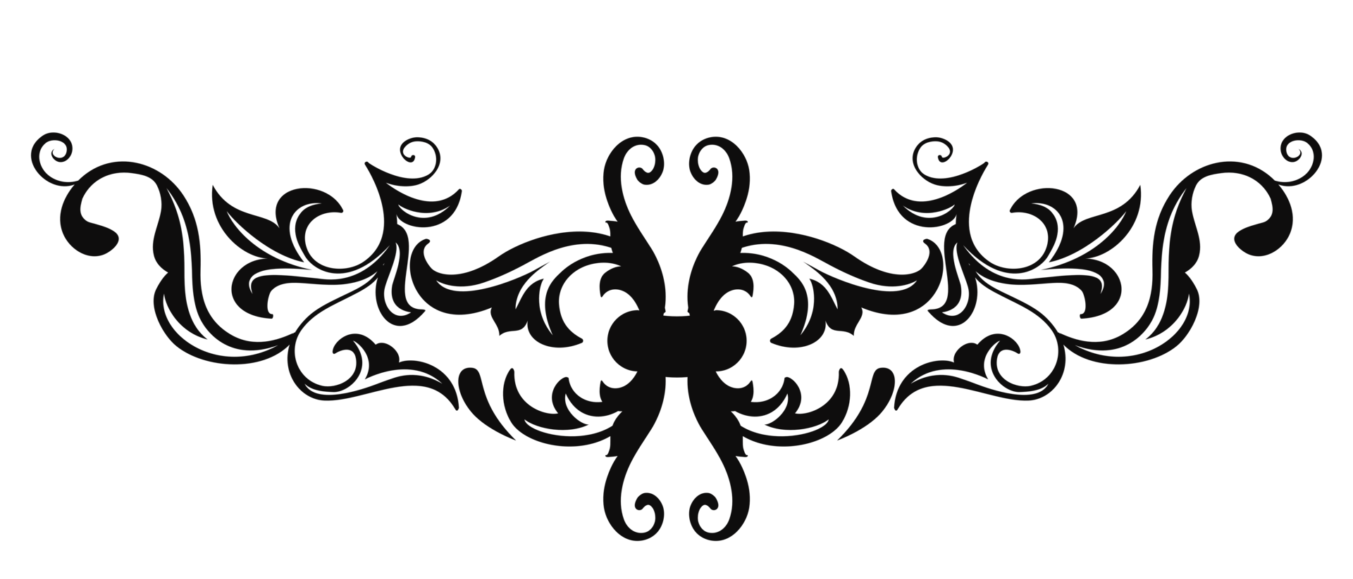 Zier Teiler Blumen- Stil png