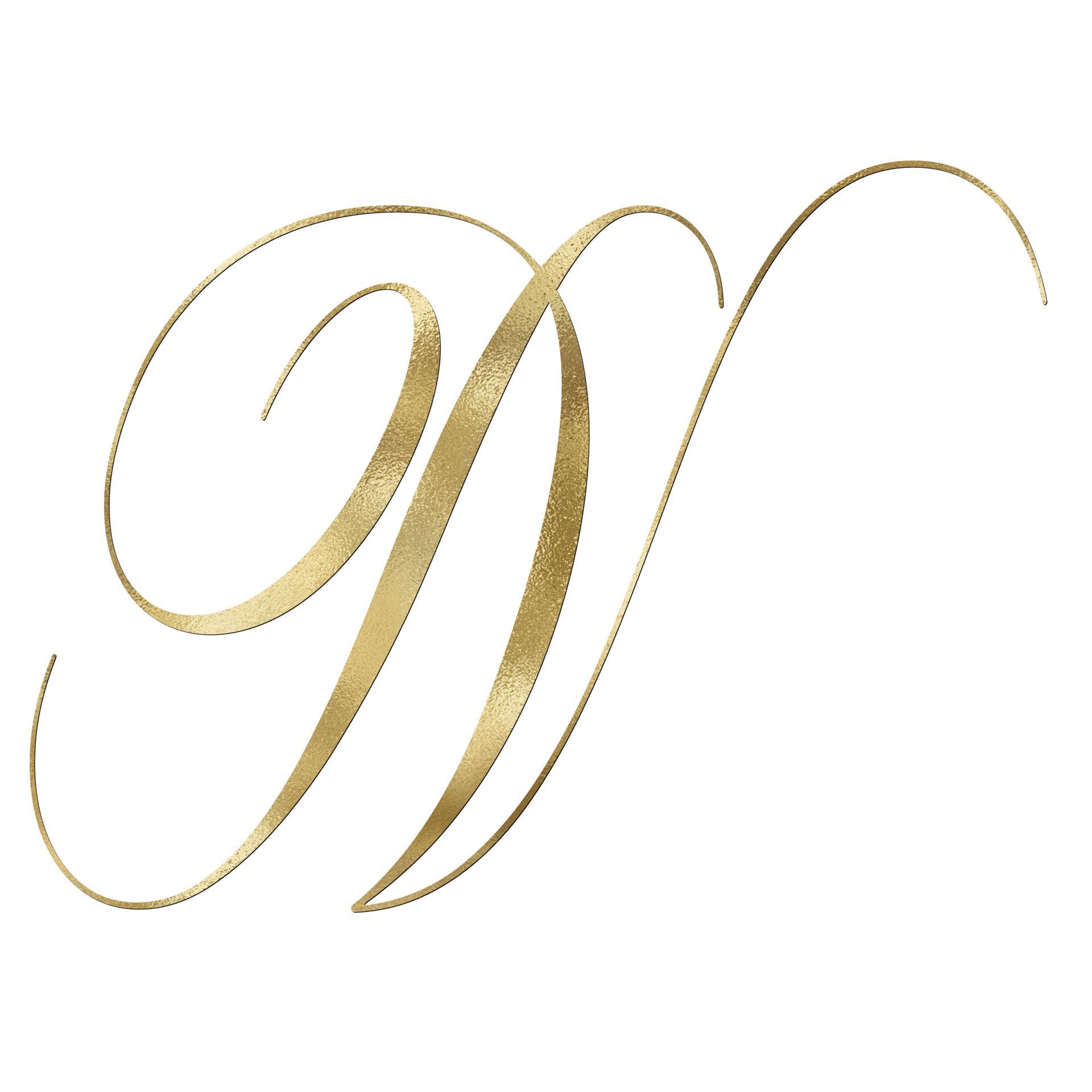 GOLDEN CURSIVE LETTER N 37047706 PNG