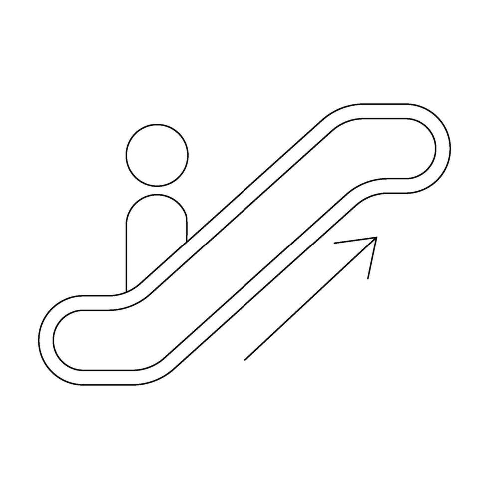 escalator icon vector