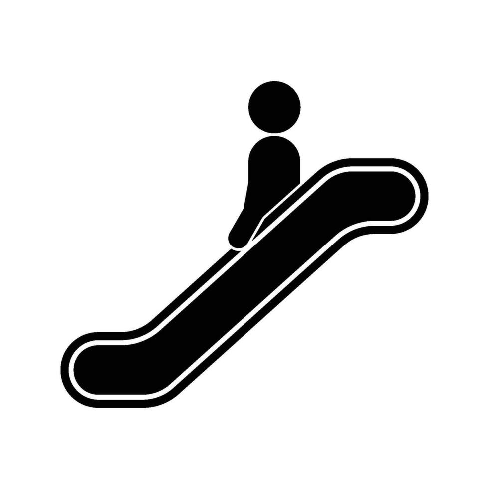 vector de icono de escalera mecánica
