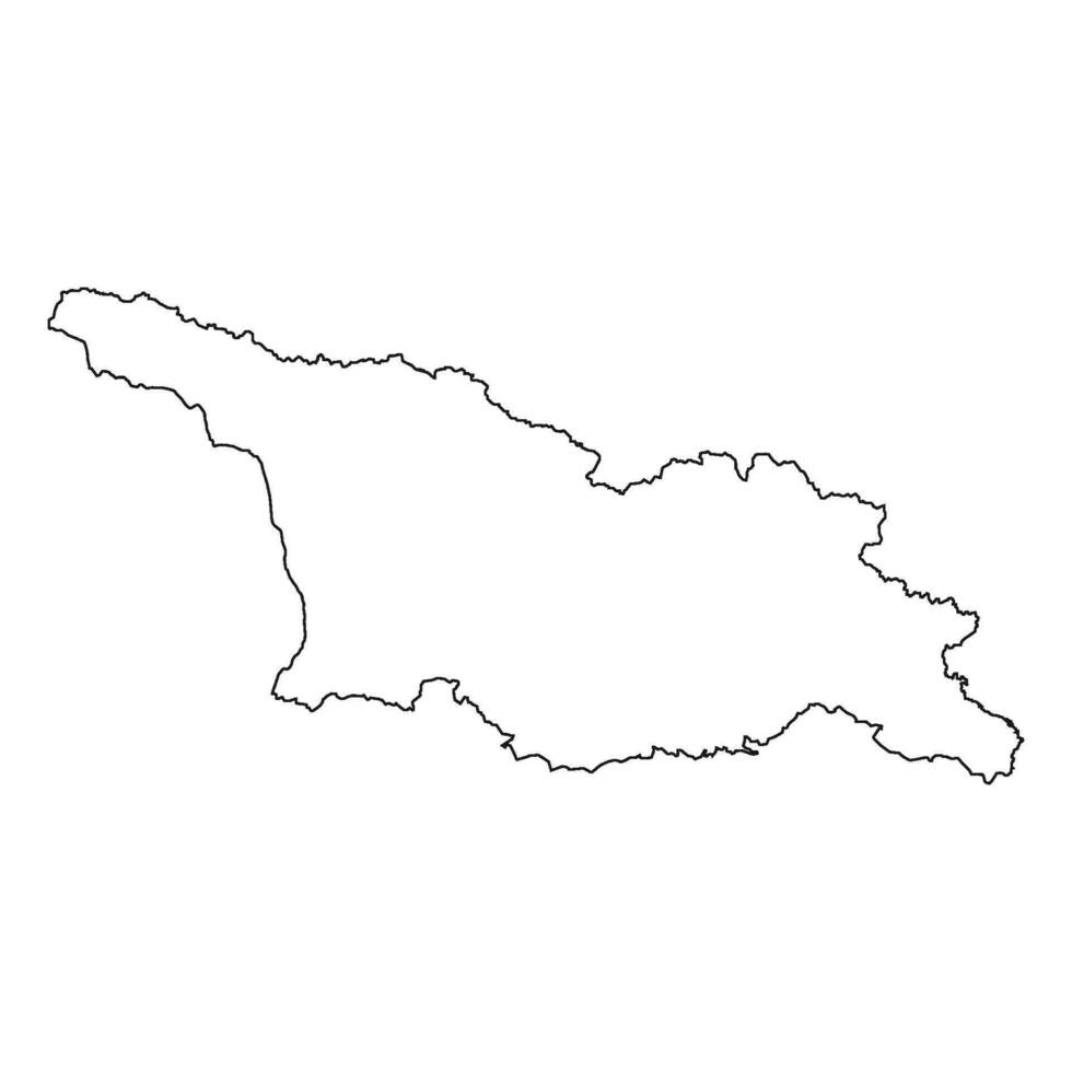 georgia map icon vector