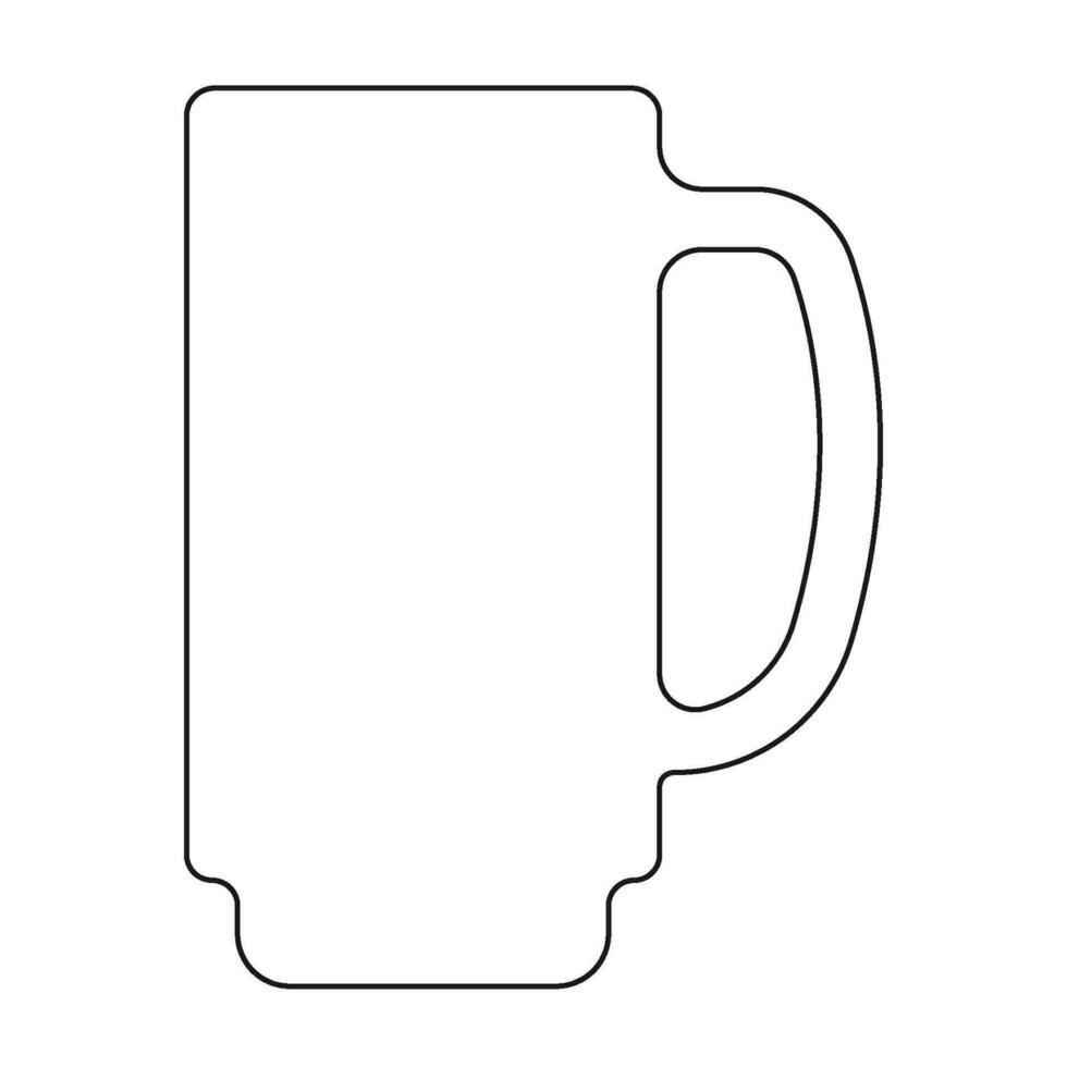 beer glass icon vector