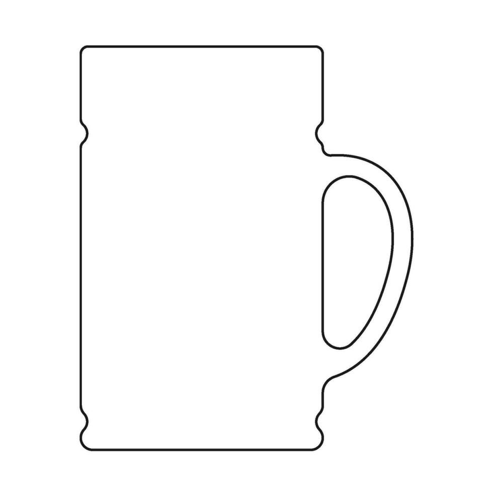 beer glass icon vector