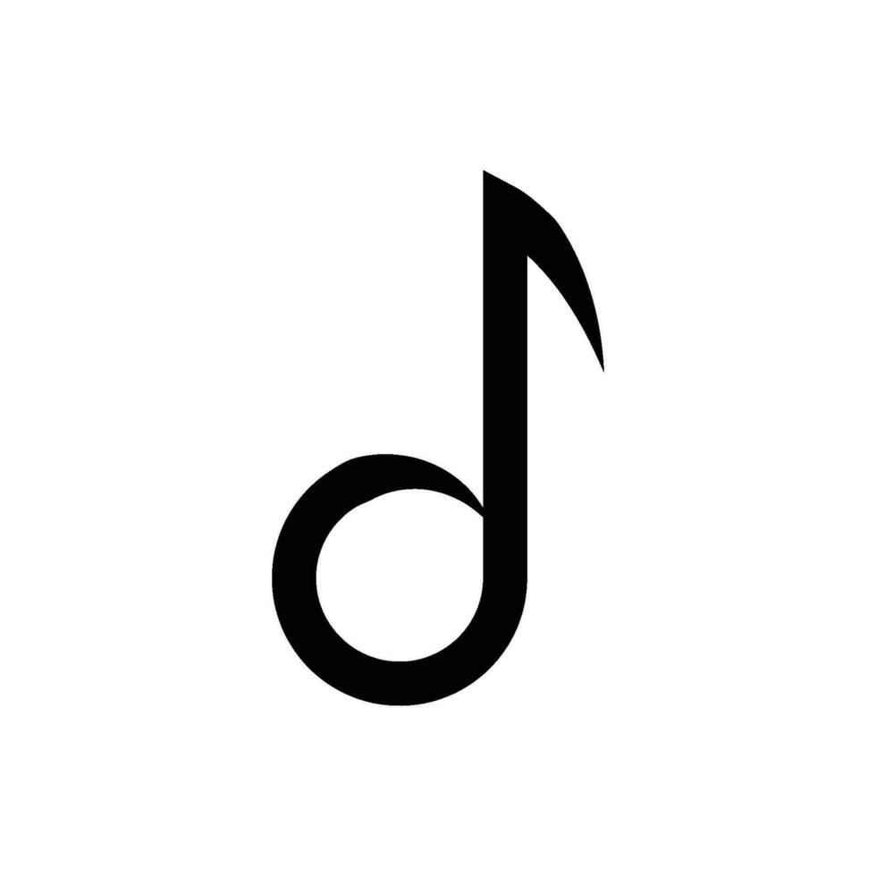 musical note logo vector
