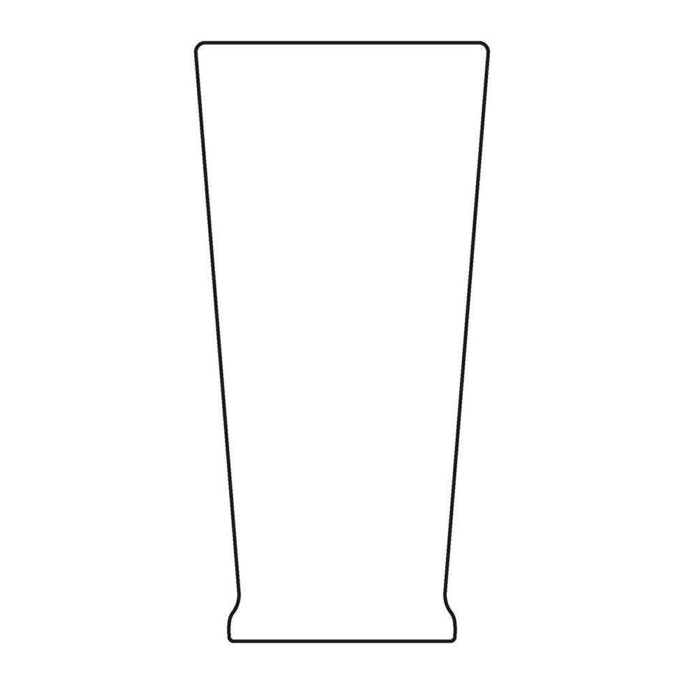 beer glass icon vector