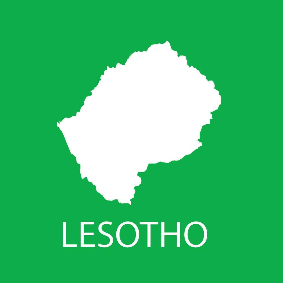 Lesotho map icon vector