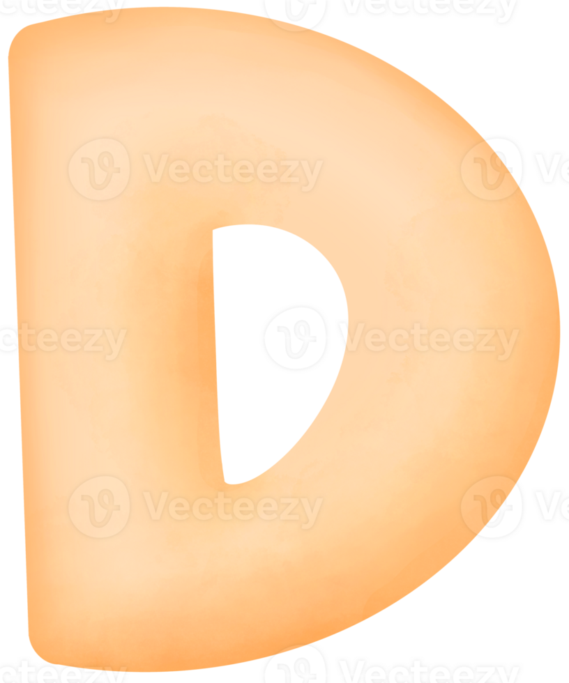 English alphabet D png