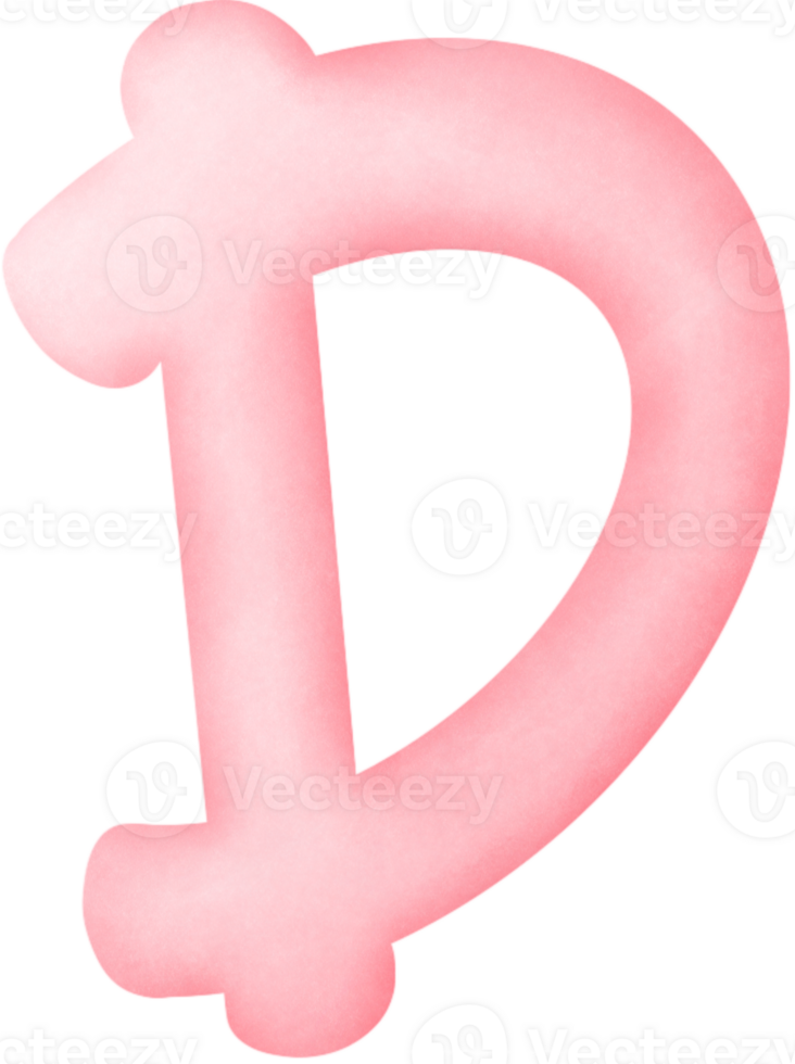English alphabet D png