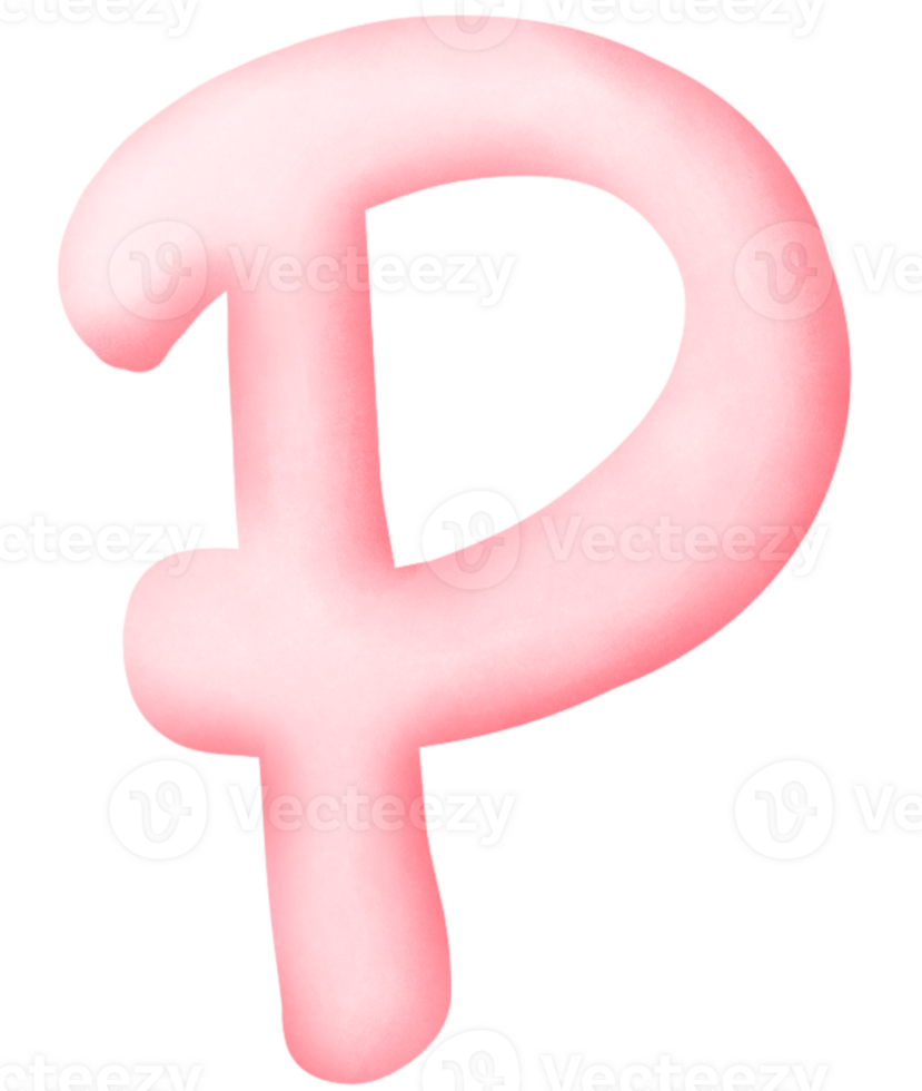 English alphabet P png