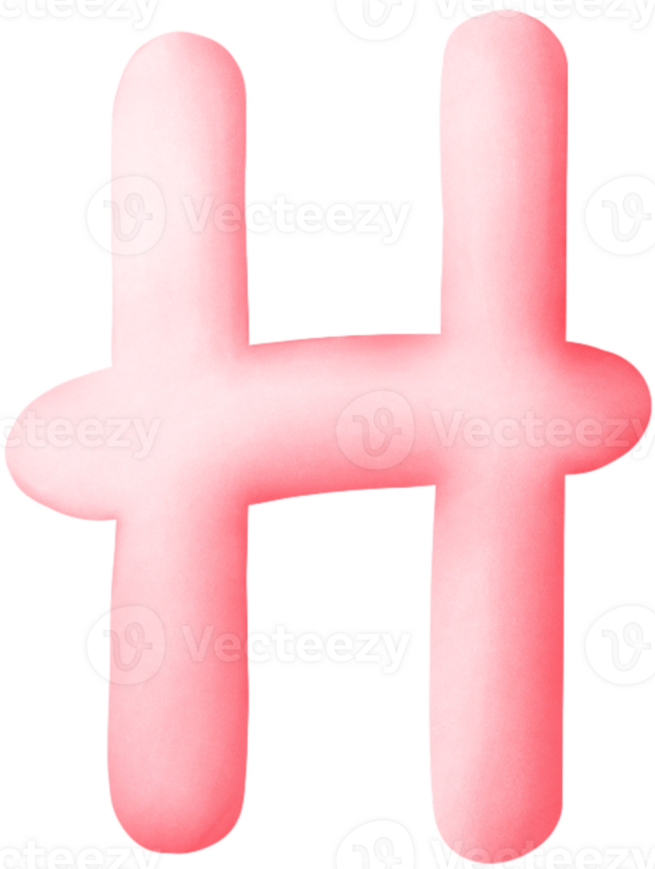 English alphabet H png