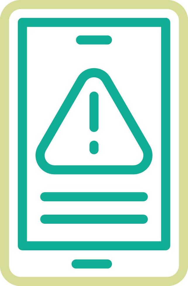 Mobile Warning Vector Icon