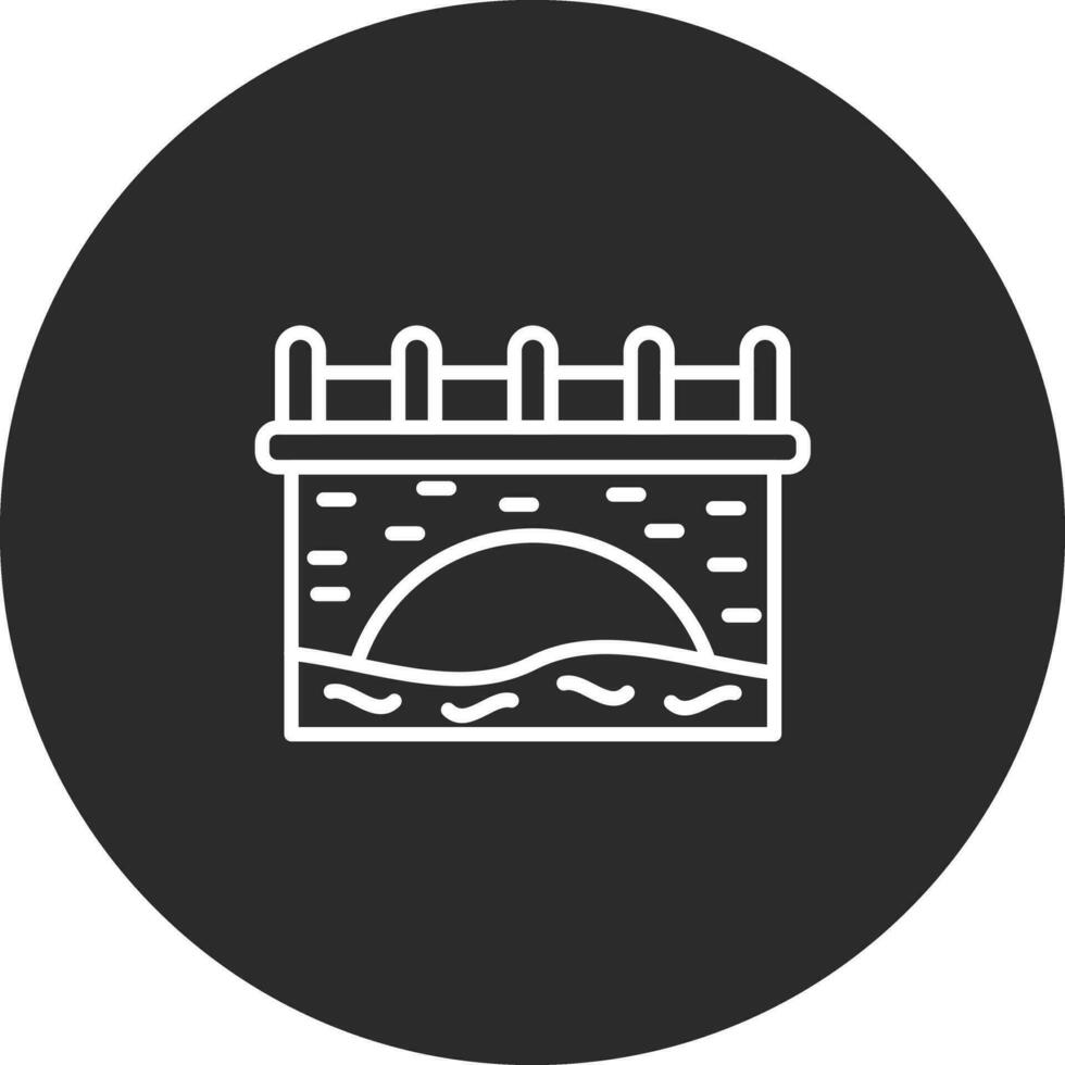 Water Bridge Vector Icon