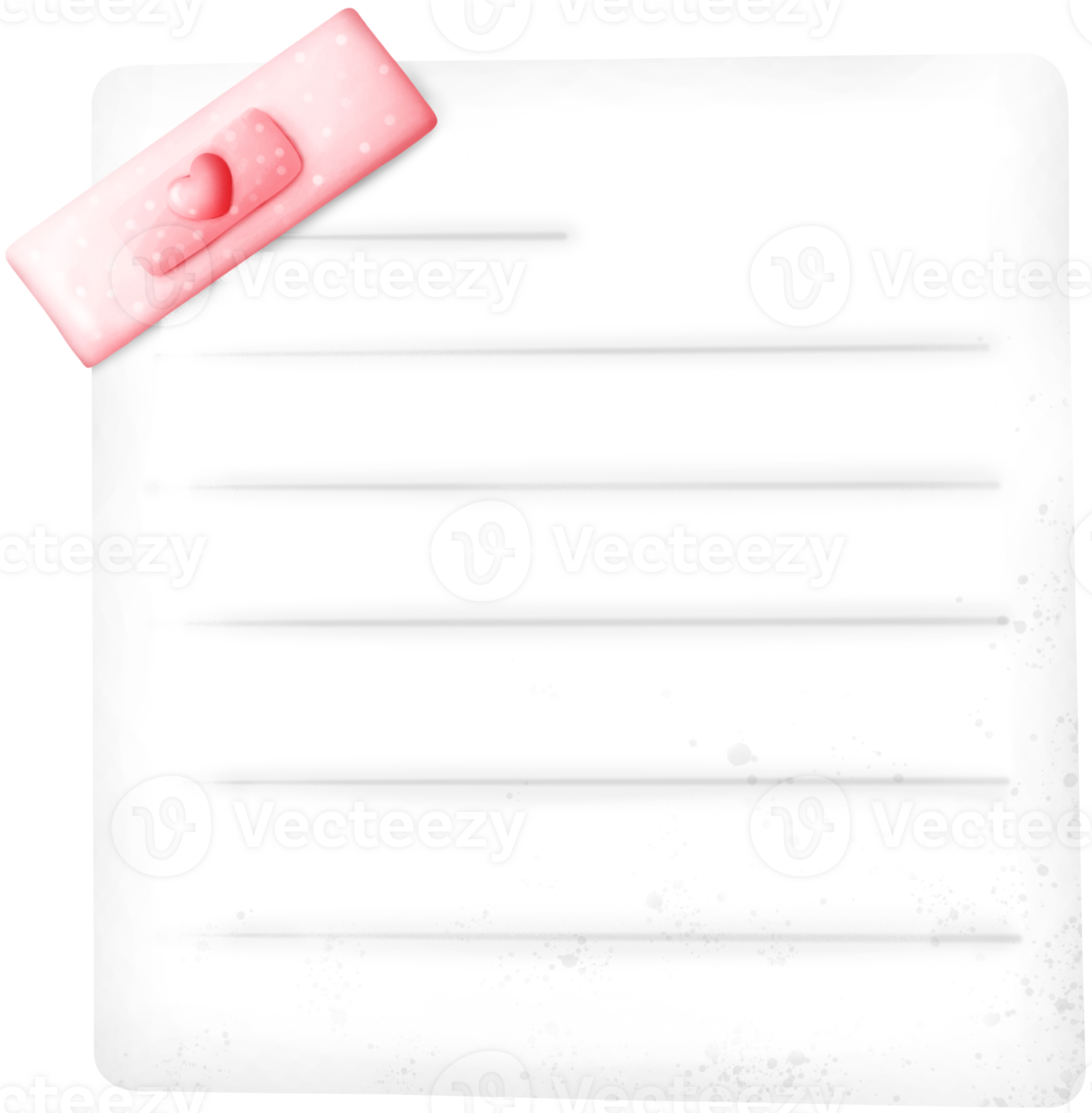 Paper to write messages of love 37048124 png