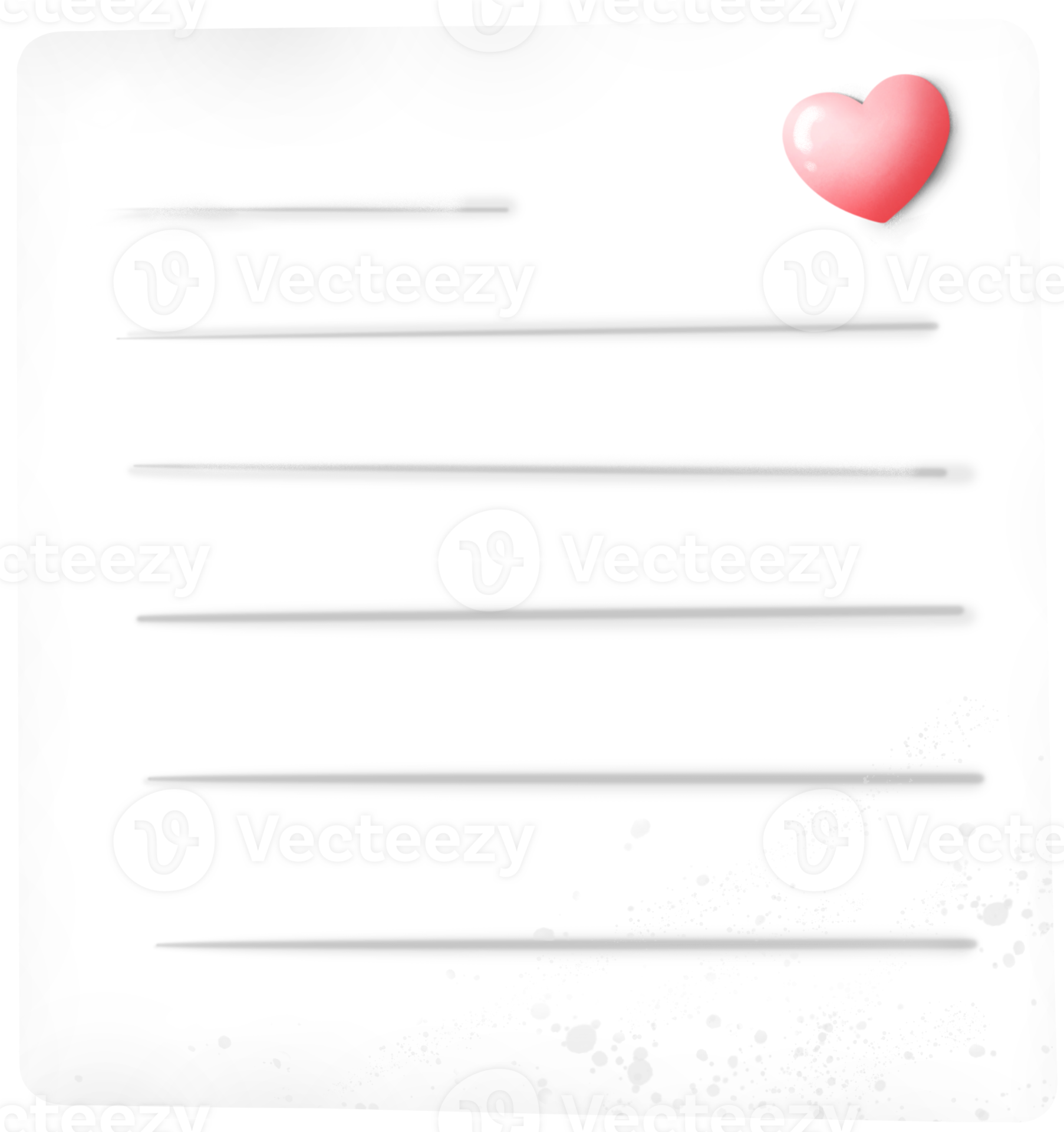 Paper to write messages of love 37048125 png