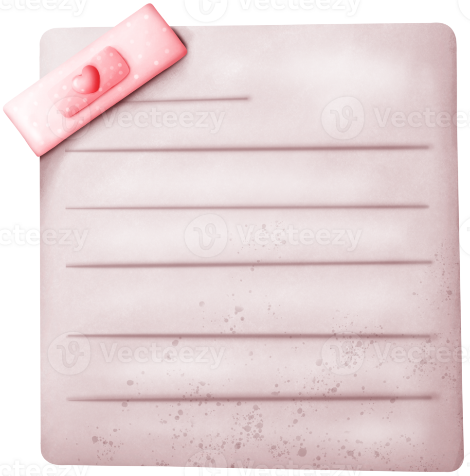Paper to write messages of love png