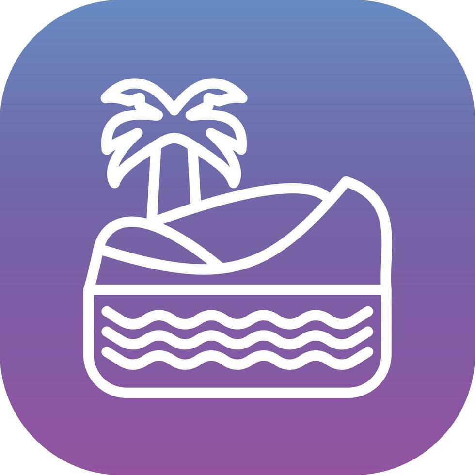 Desert Oasis Vector Icon
