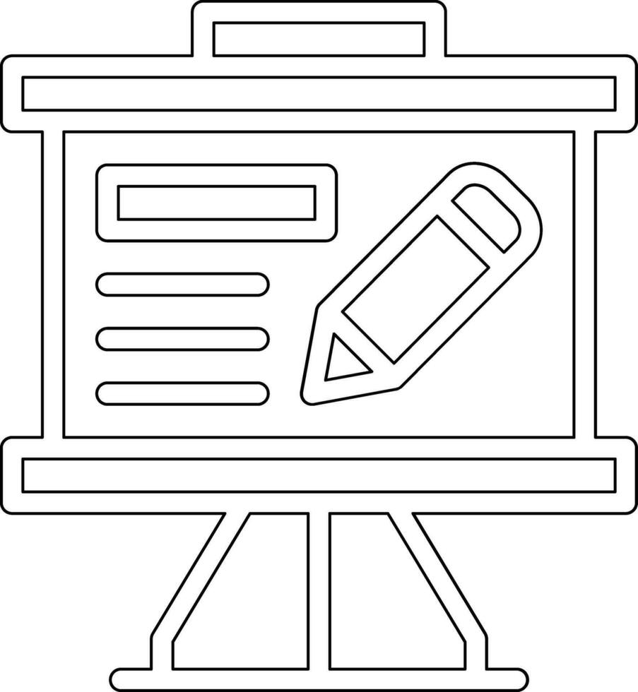 Whiteboard Vector Icon