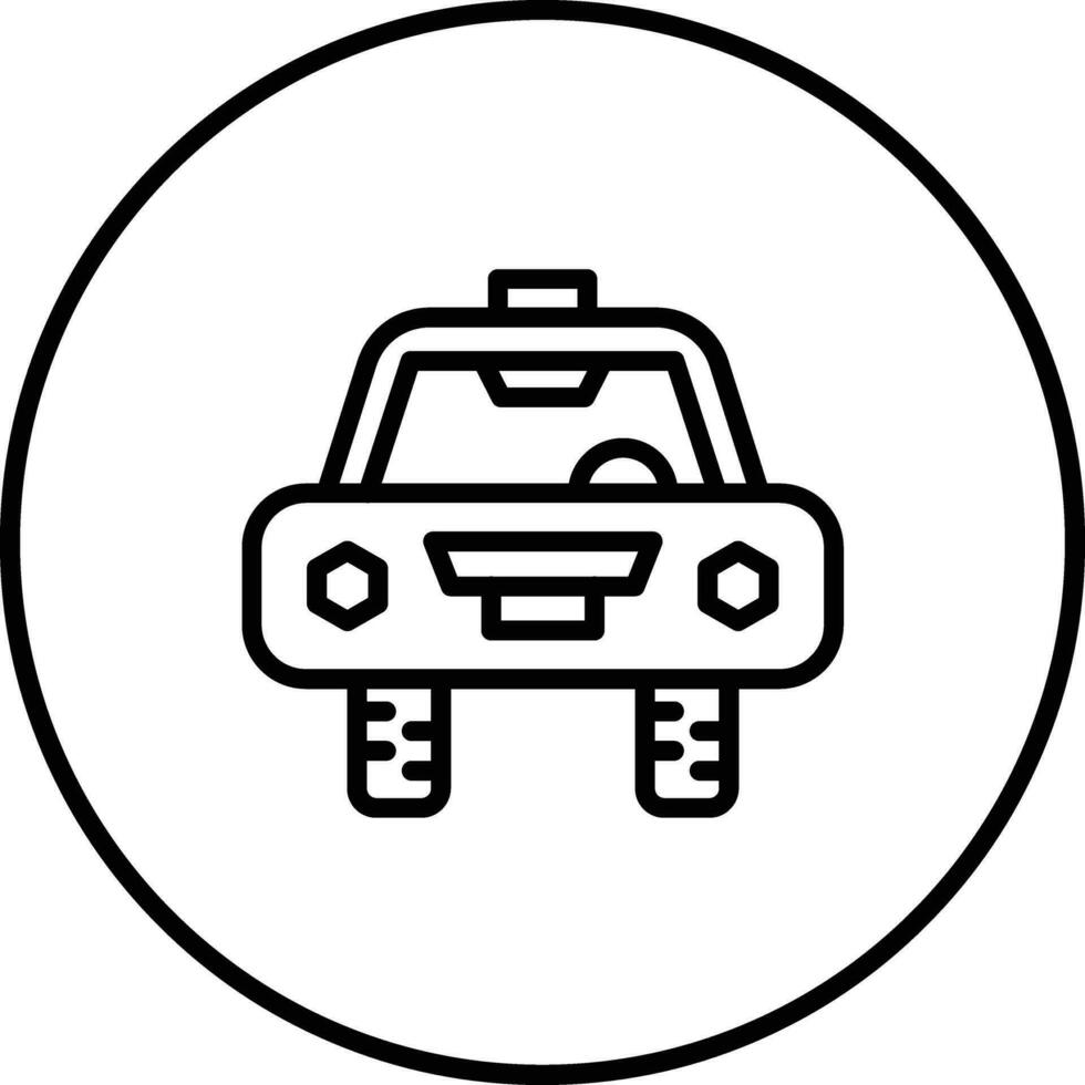 icono de vector de taxi