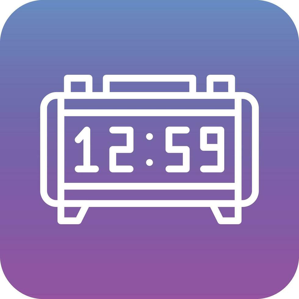 Digital Clock Vector Icon