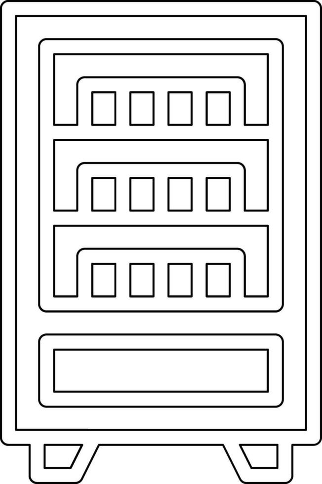 icono de vector de máquina expendedora