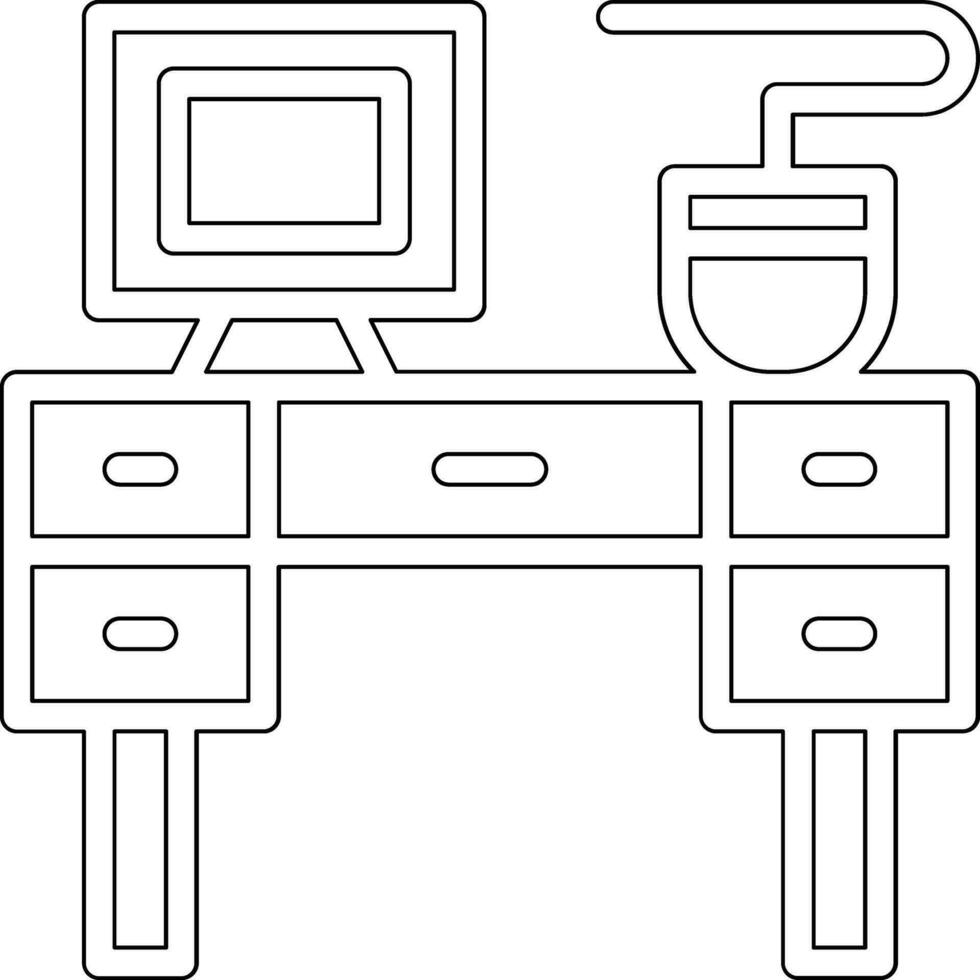 Desk Chair Vector Icon