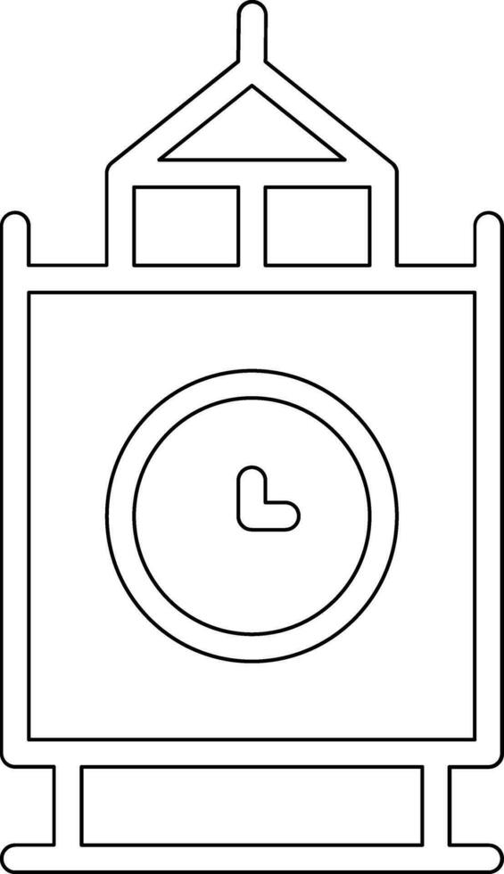 New Year Clock Vector Icon